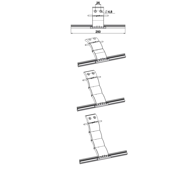 Verrou de sécurité anti-soulèvement "BlockSur" pour volet roulant - Pour lame : 8 ou 14mm - Nombre de maillons : 2,3 ou 4 – Image 8
