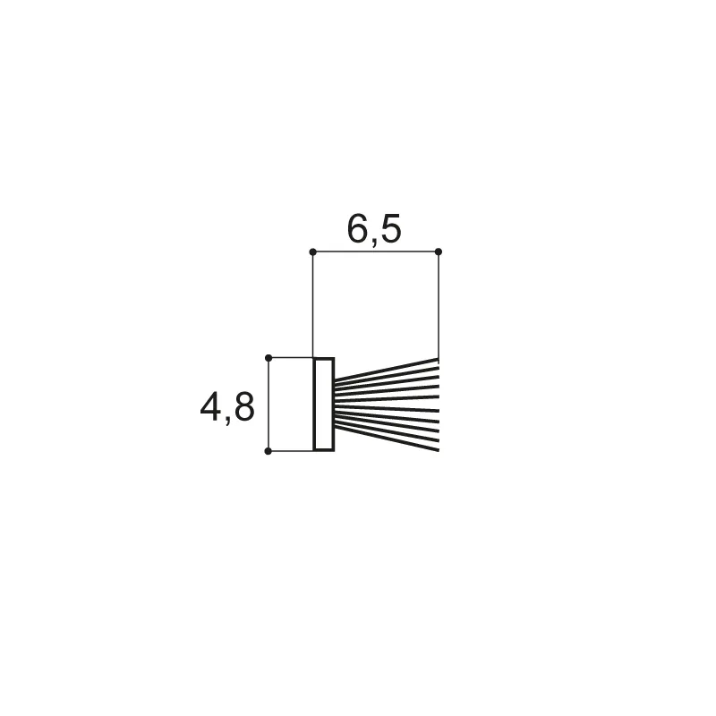 Joint brosse multifibres 4.8/6.5 - Gorge 5.5 - Gris
